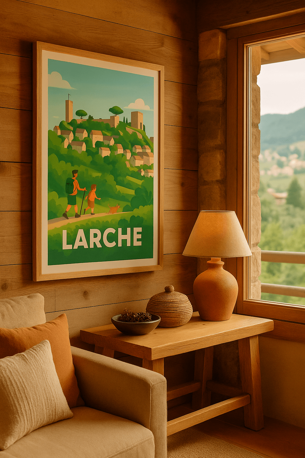 Corrèze France Affiche de Larche - L'évasion nature en famille