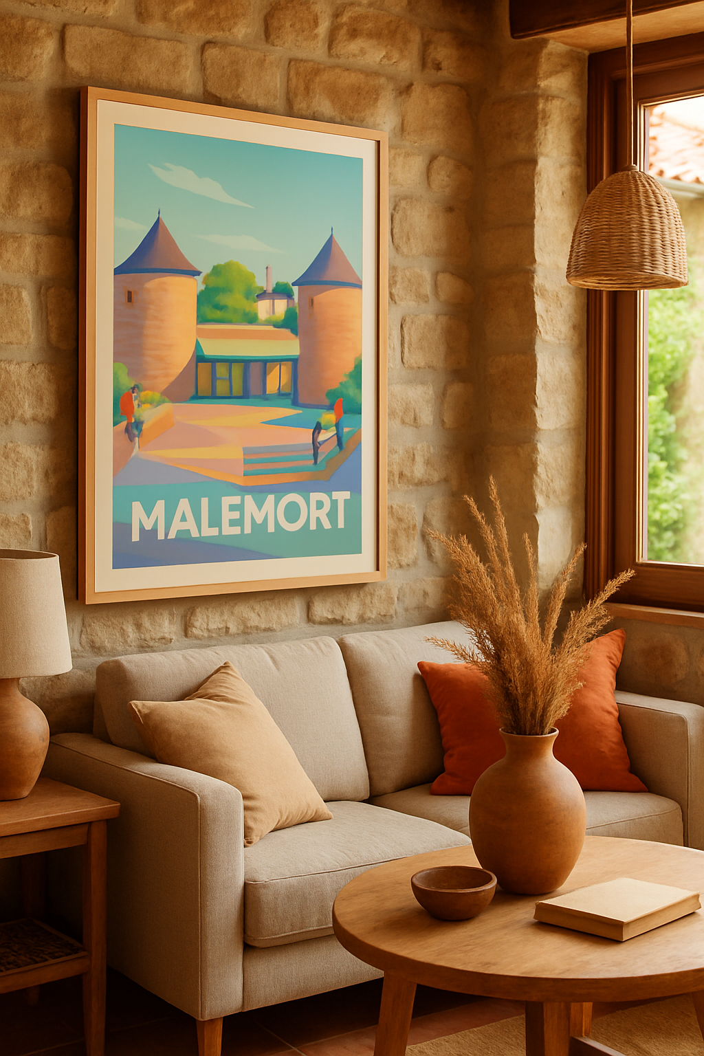 Corrèze France Affiche de Malemort - Charme et tranquillité en Dordogne
