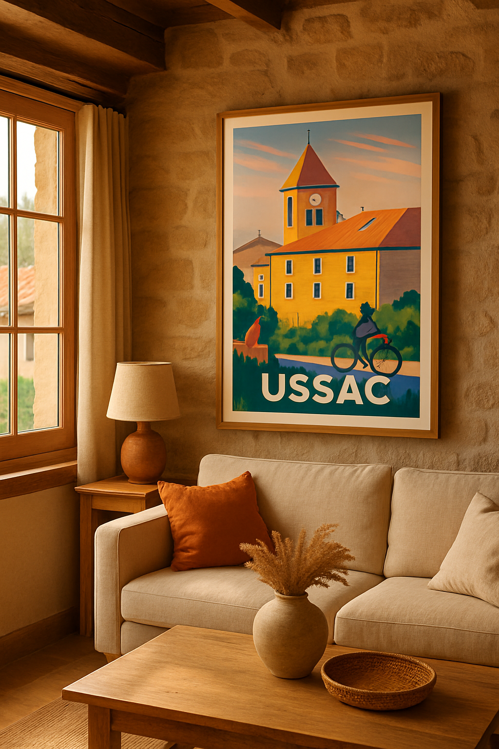 Corrèze France Affiche de Ussac - Douceur et sérénité en pleine nature