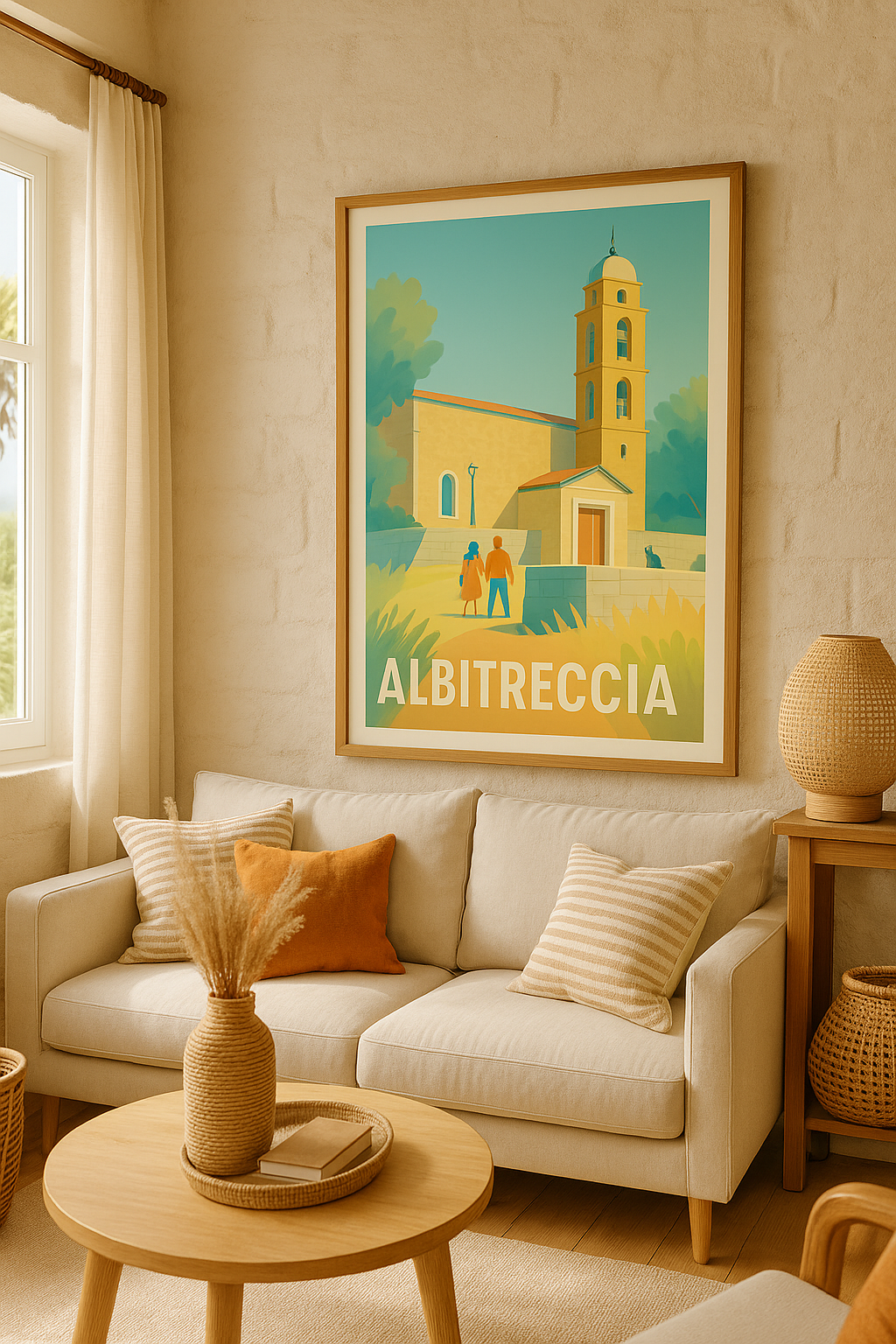 Affiche Albitreccia — Charme Méditerranéen Authentique · poster d'art de Albitreccia