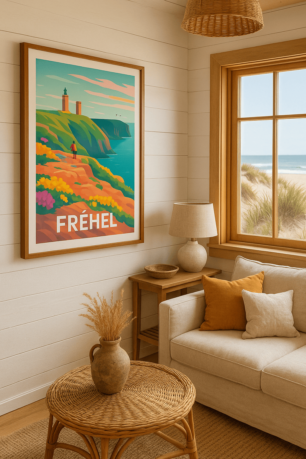 Affiche Fréhel — L'évasion sauvage de la Côte d'Armor · poster d'art de Fréhel