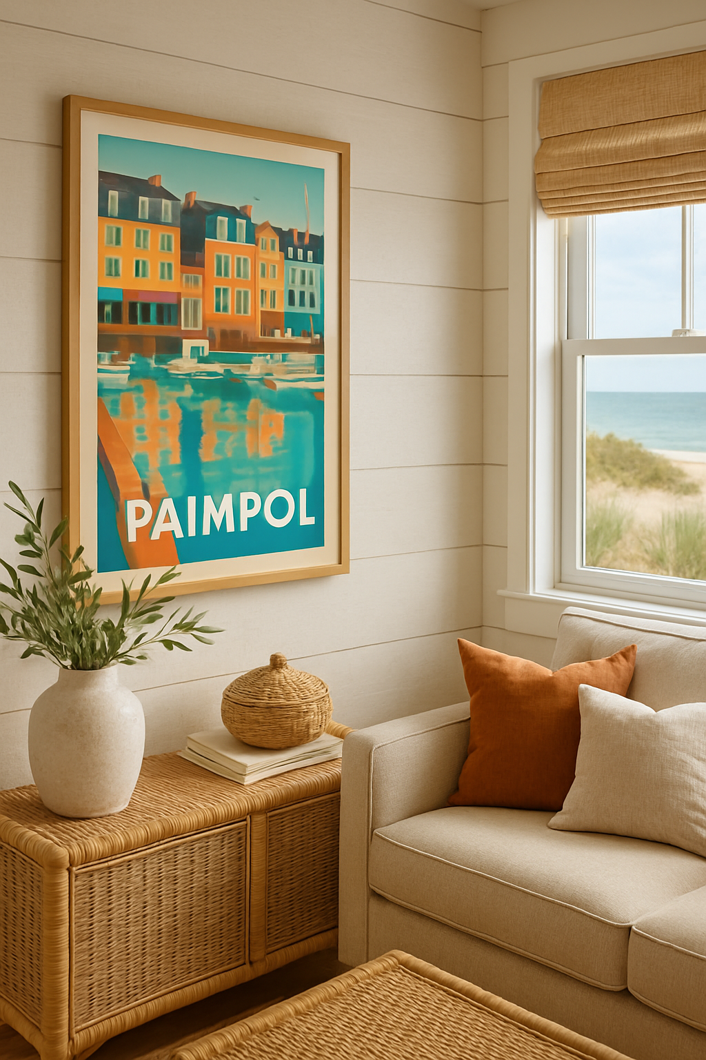 Côtes-d'Armor France Affiche de Paimpol - Charme et couleurs du port breton