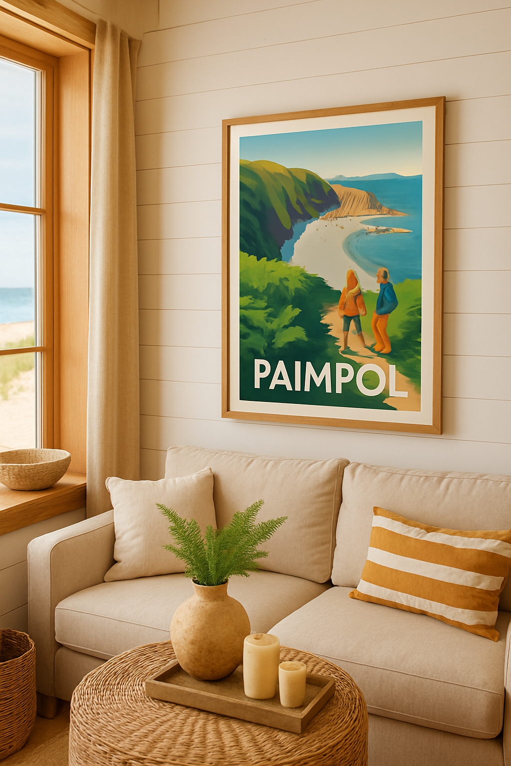 Côtes-d'Armor France Affiche de Paimpol - Escapade nature entre mer et falaises