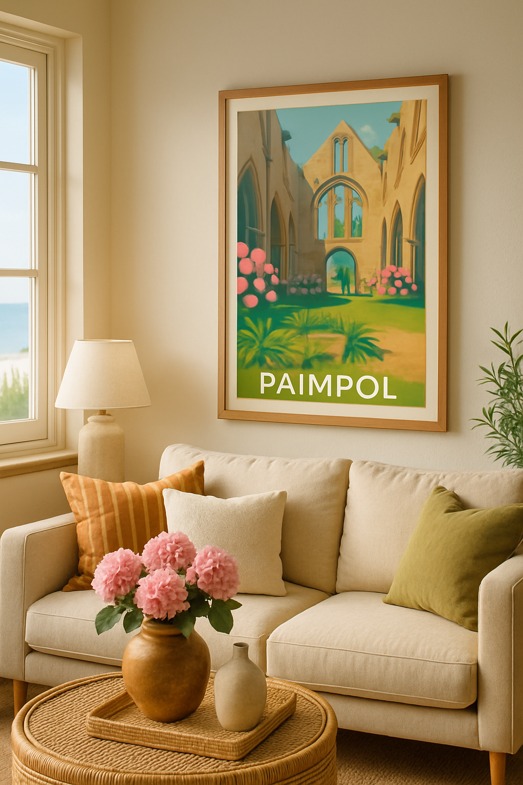 Côtes-d'Armor France Affiche de Paimpol - Évasion entre ruines et nature