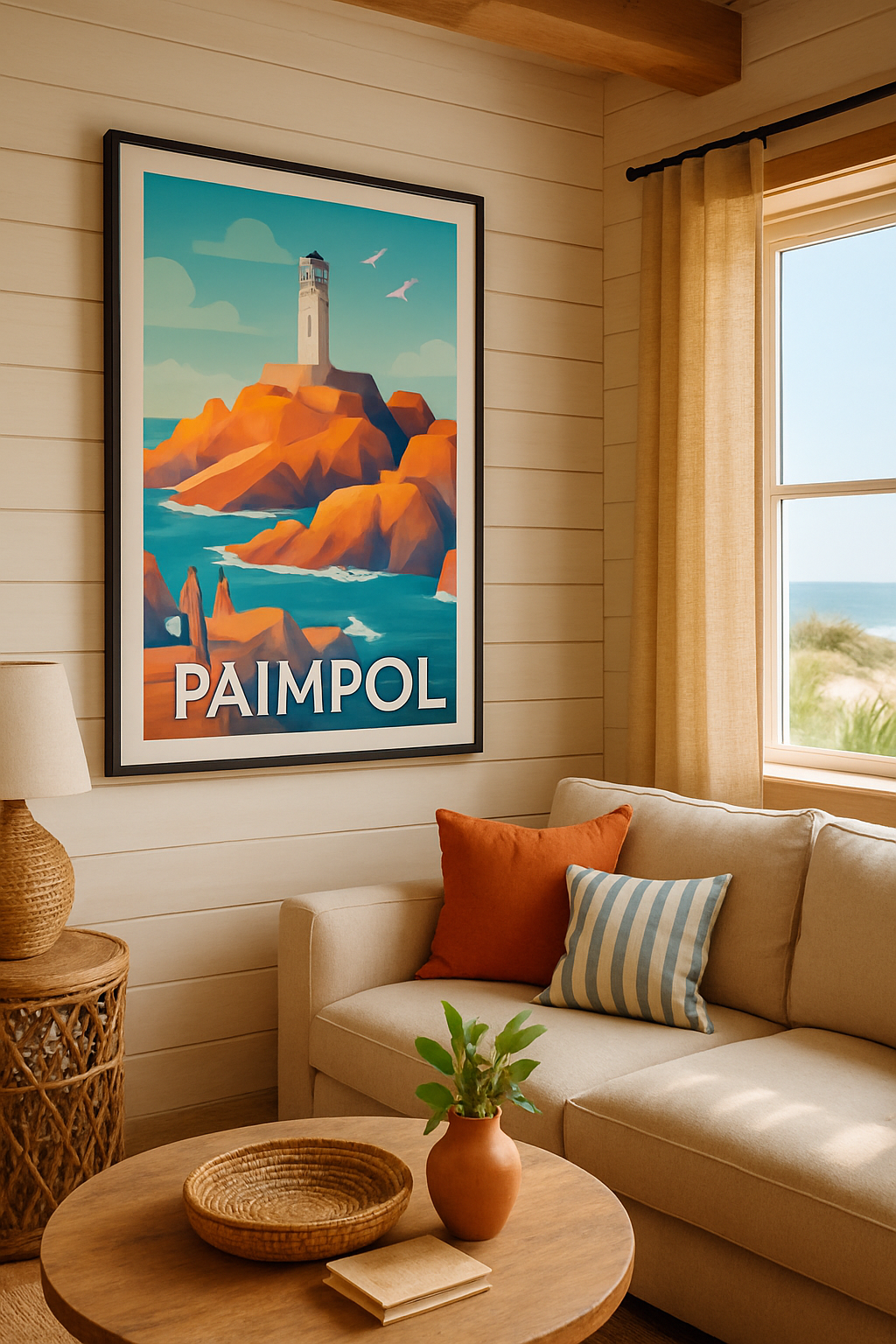 Côtes-d'Armor France Affiche de Paimpol - L'escapade lumineuse sur la côte bretonne