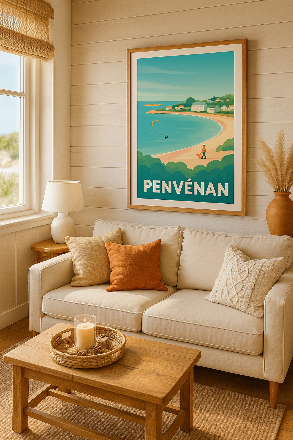 Affiche Penvénan — Escapade tranquille au bord de mer · poster d'art de Penvénan