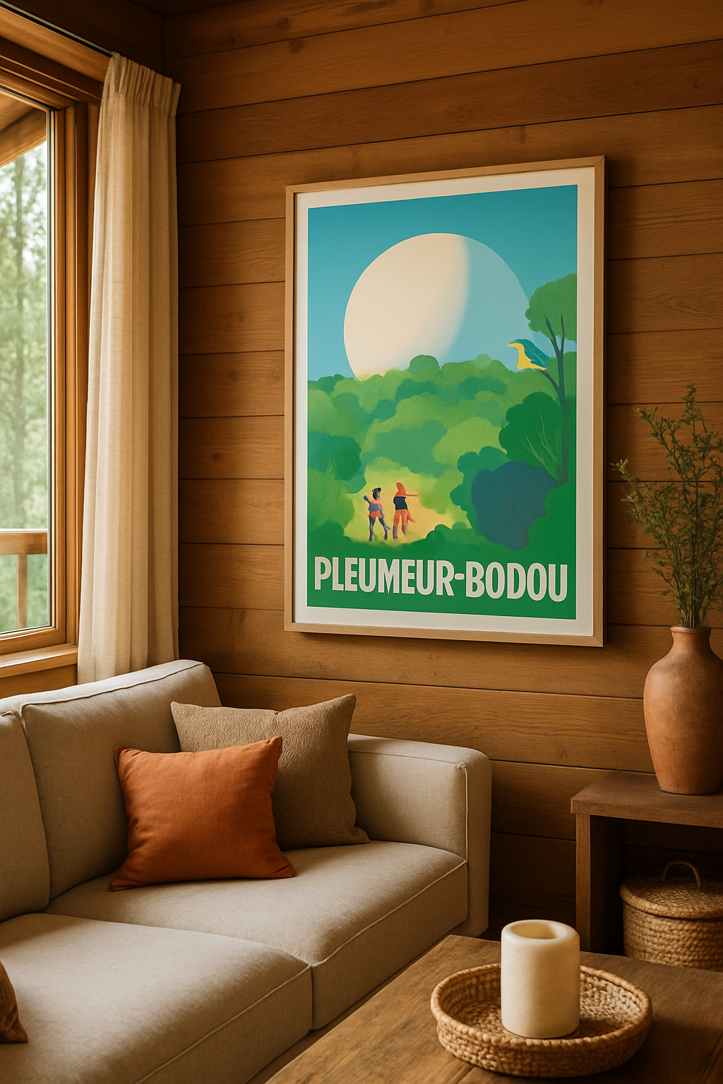 Affiche Pleumeur-Bodou — Évasion Nature et Sérénité · poster d'art de Pleumeur-Bodou