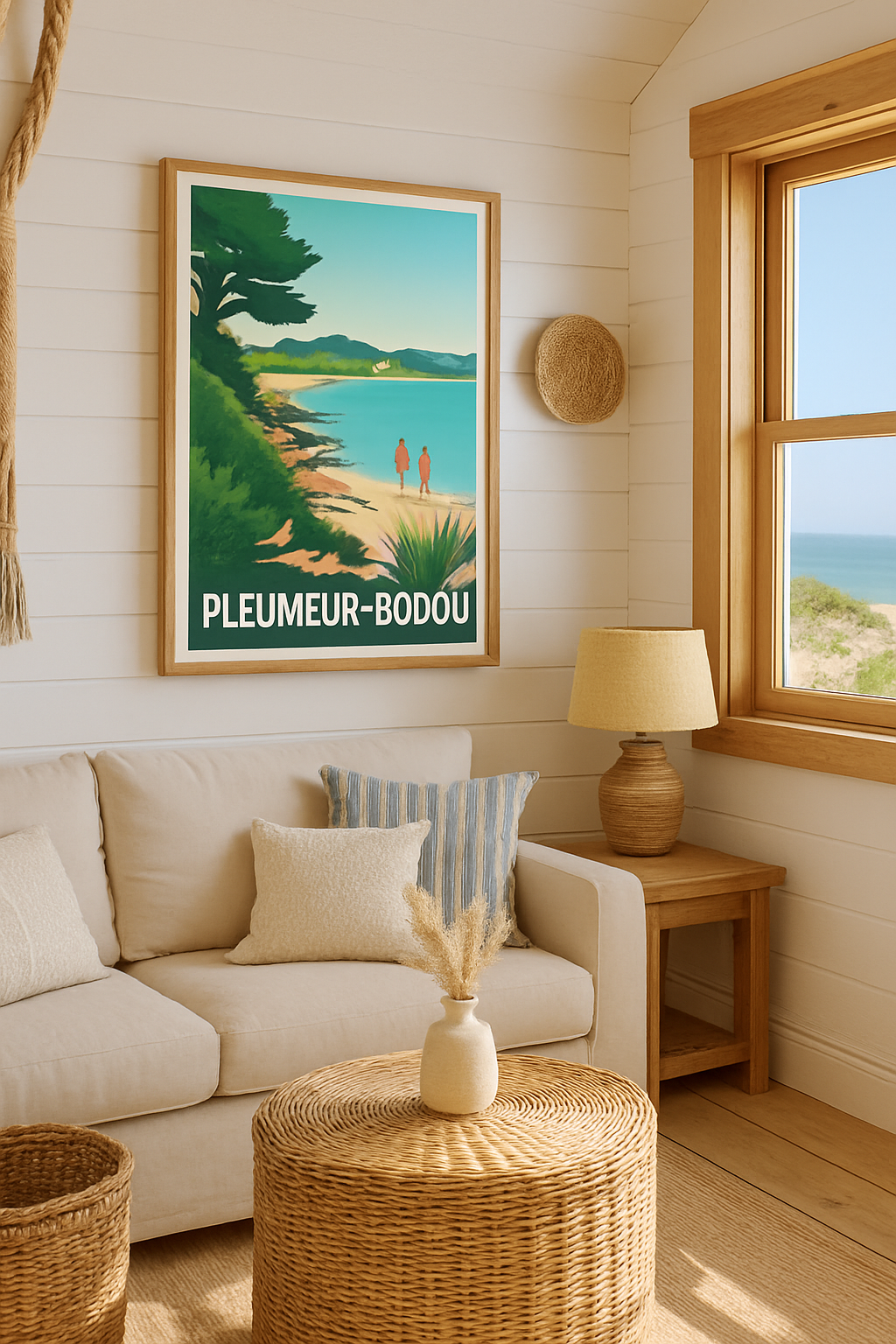 Affiche Pleumeur-Bodou — Évasion sur la côte bretonne · poster d'art de Pleumeur-Bodou