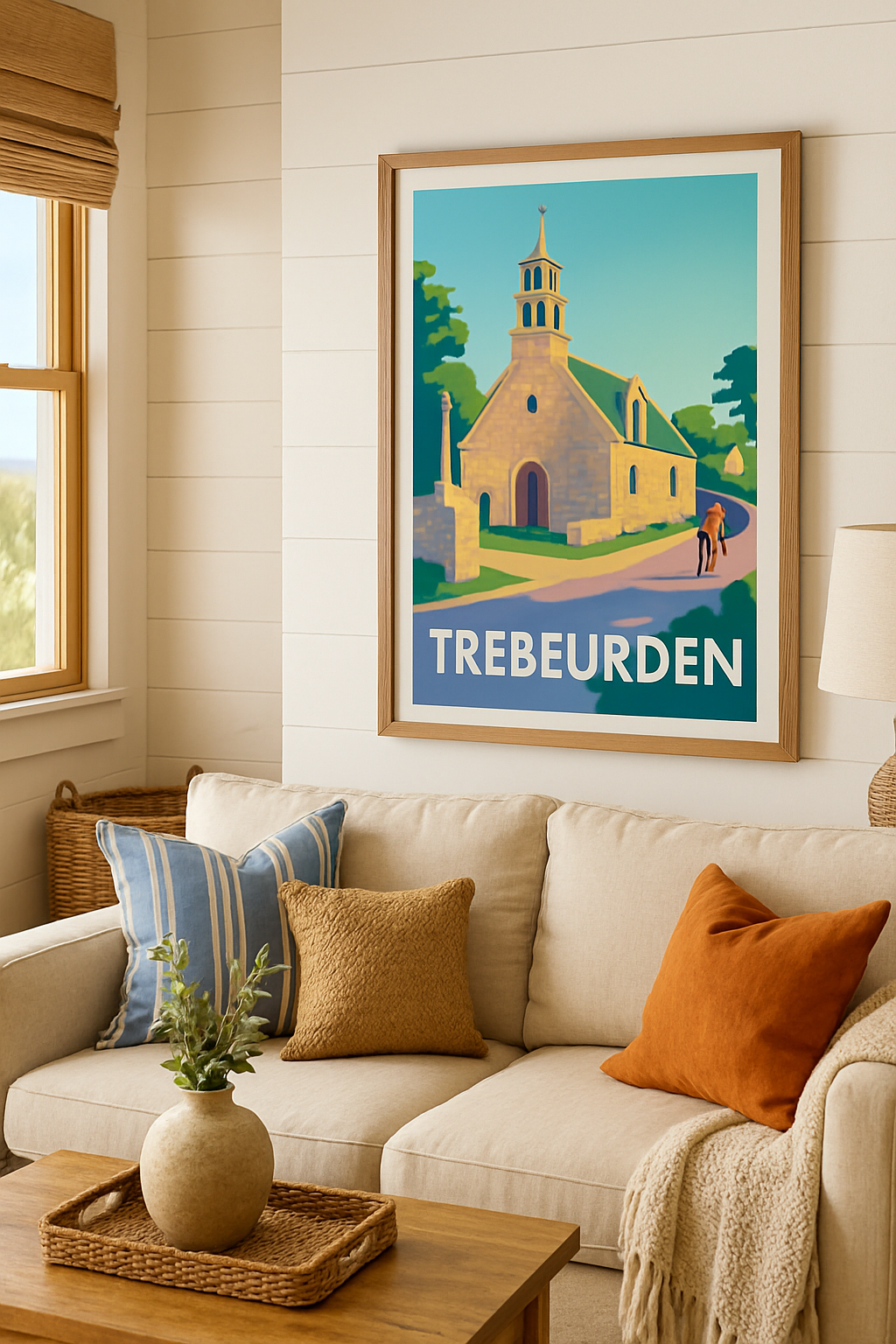 Affiche Trébeurden — Charme paisible et architecture bretonne · poster d'art de Trébeurden