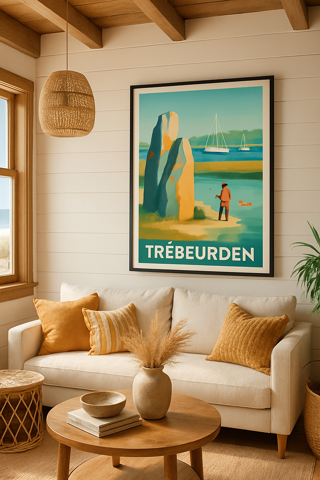 Affiche Trébeurden — Plénitude au bord de l'eau · poster d'art de Trébeurden