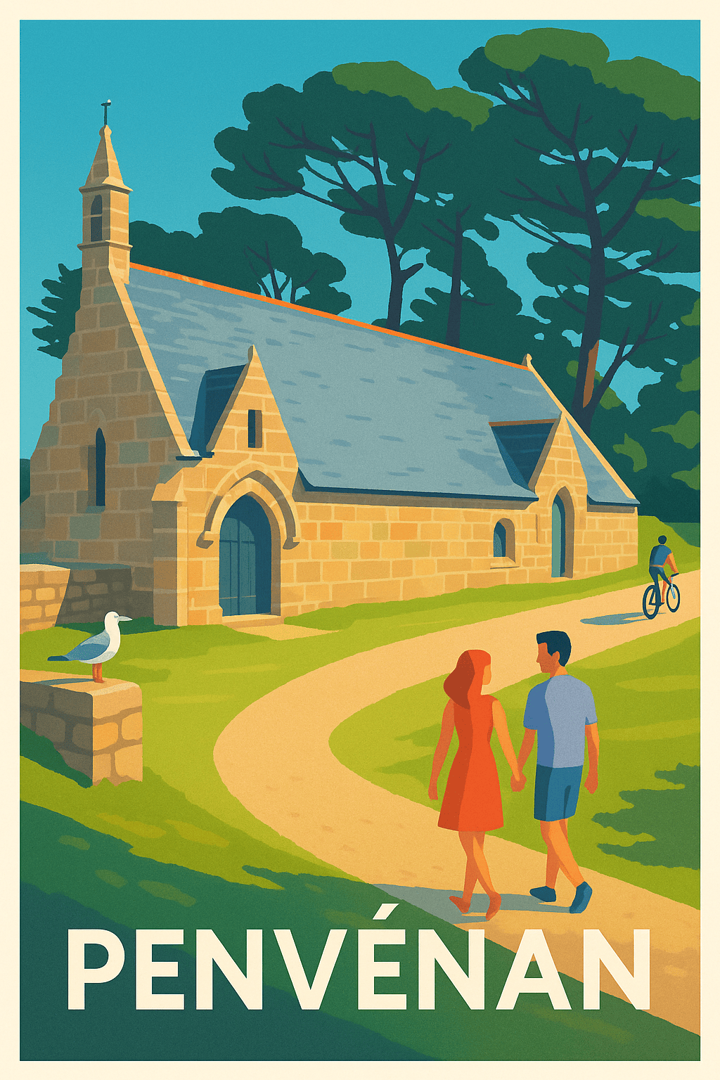 Affiche Penvénan — Charme et sérénité bretonne · poster d'art de Penvénan