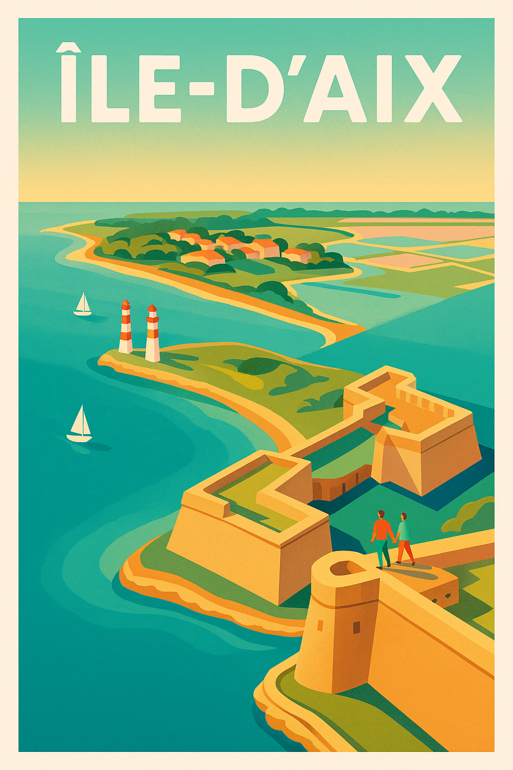 Affiche de Île-d'Aix - Charme et Sérénité Insulaire