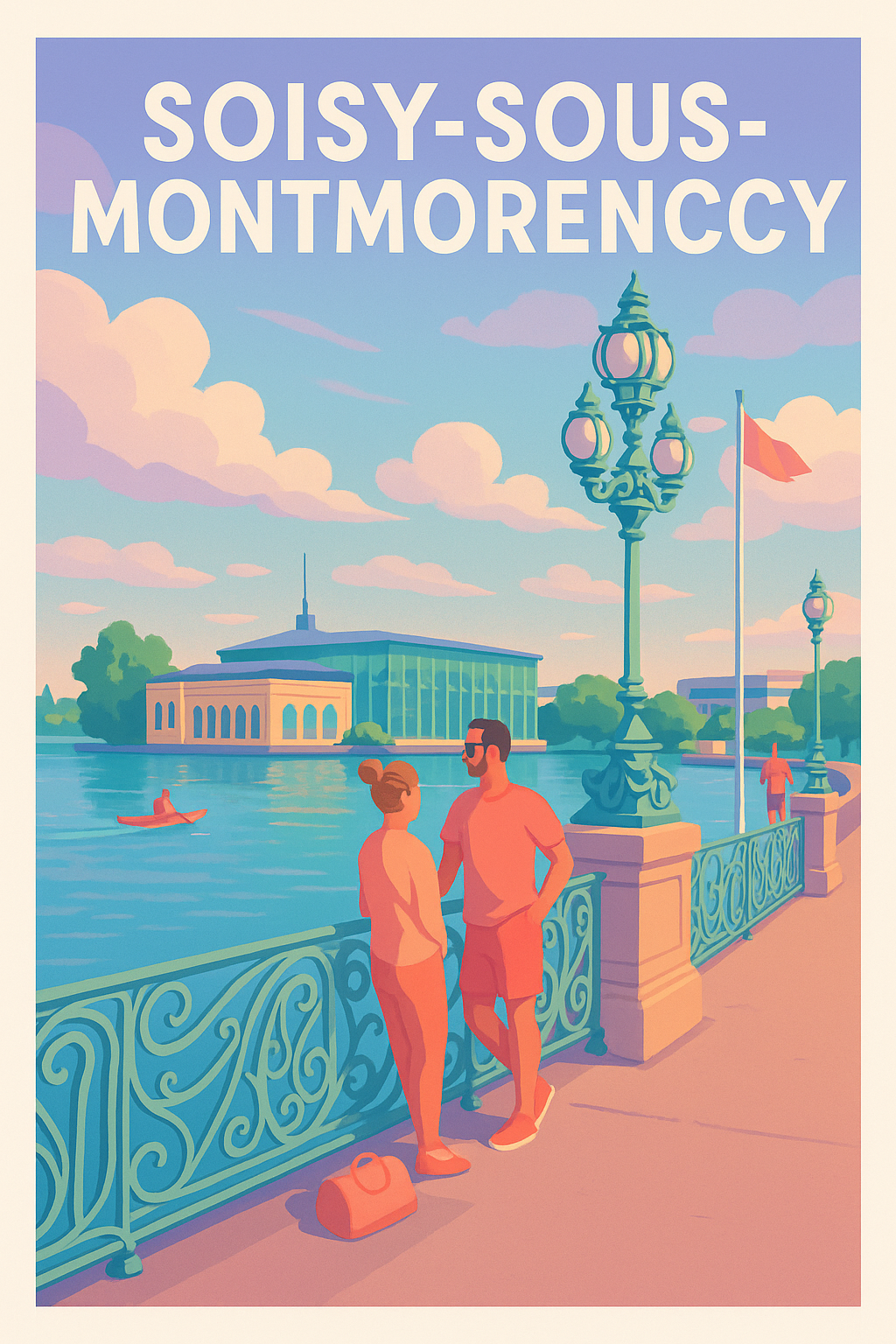 Affiche de Soisy-sous-Montmorency - Promenade au bord de l'eau