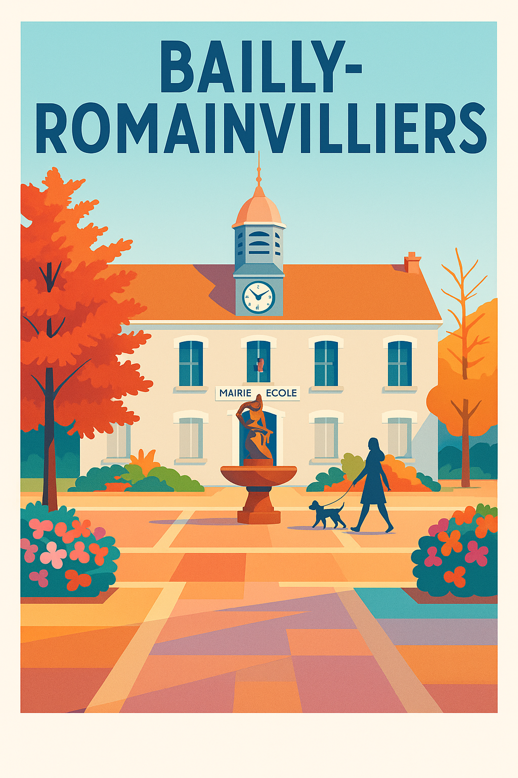 Affiche de Bailly-Romainvilliers - Charme paisible au cœur du village