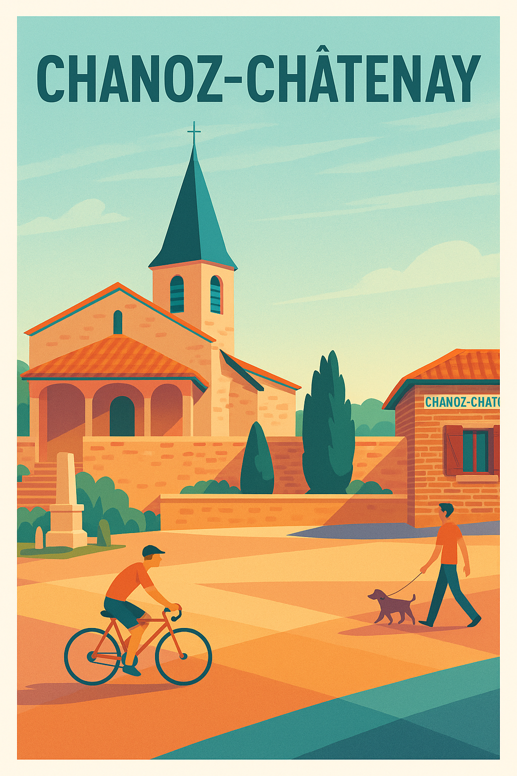 Affiche de Chanoz-Châtenay - Charme tranquille au cœur du village