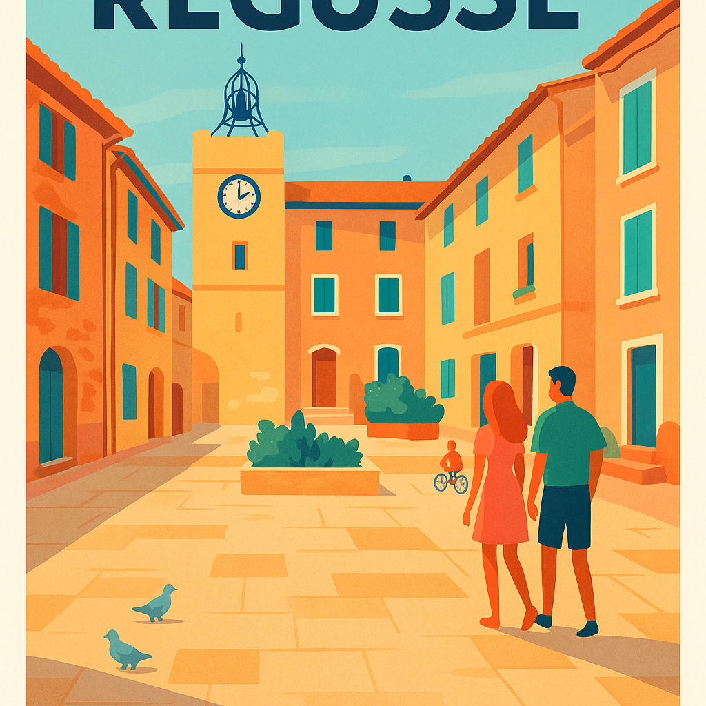 Affiche de Régusse - Charme et lumière au coeur du village