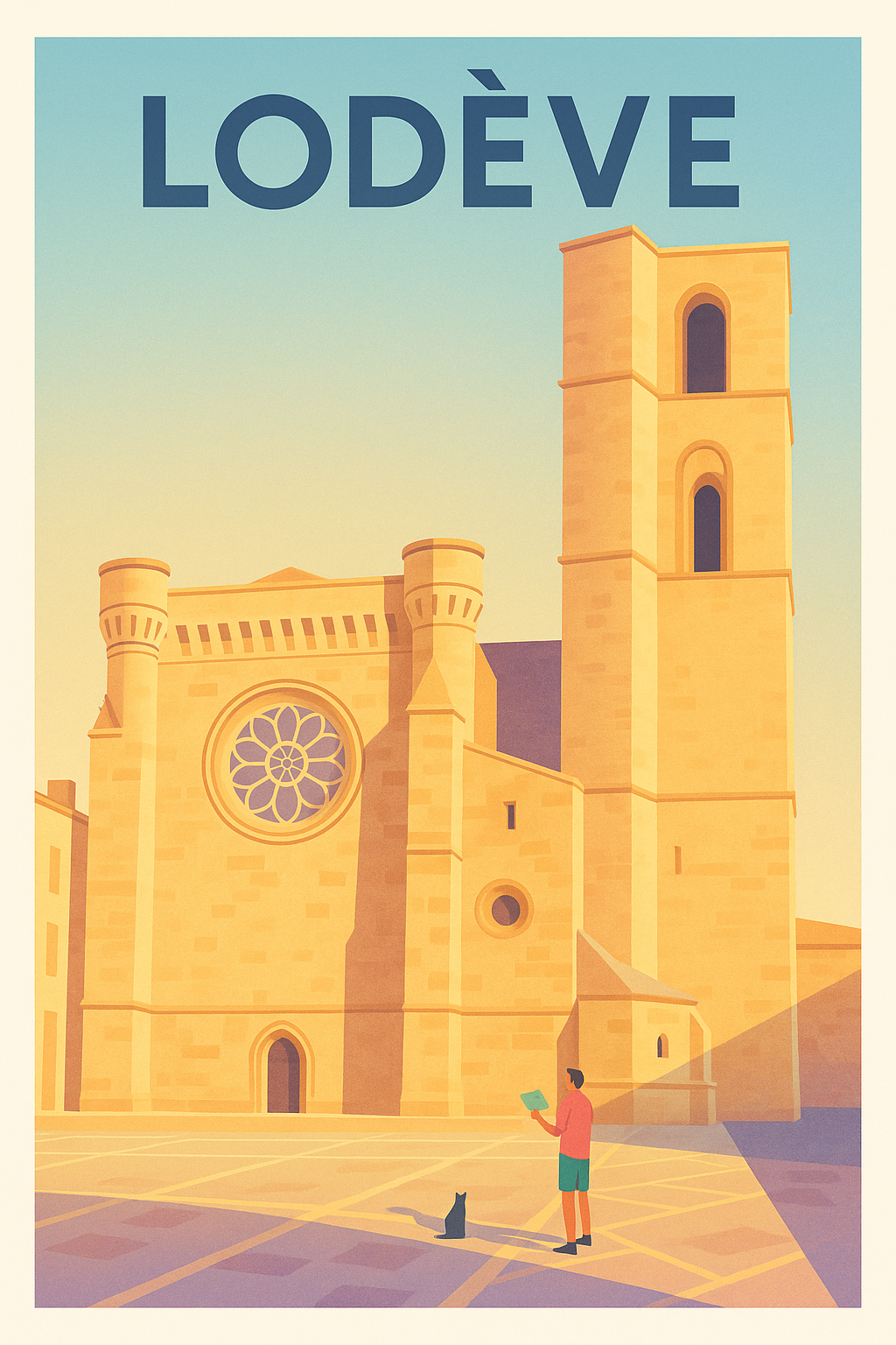 Affiche de Lodève - Charme et Sérénité en Pays Cathare