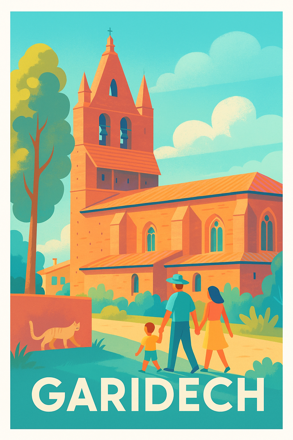 Affiche Garidech - Charme et douceur à l'ombre de l'église
