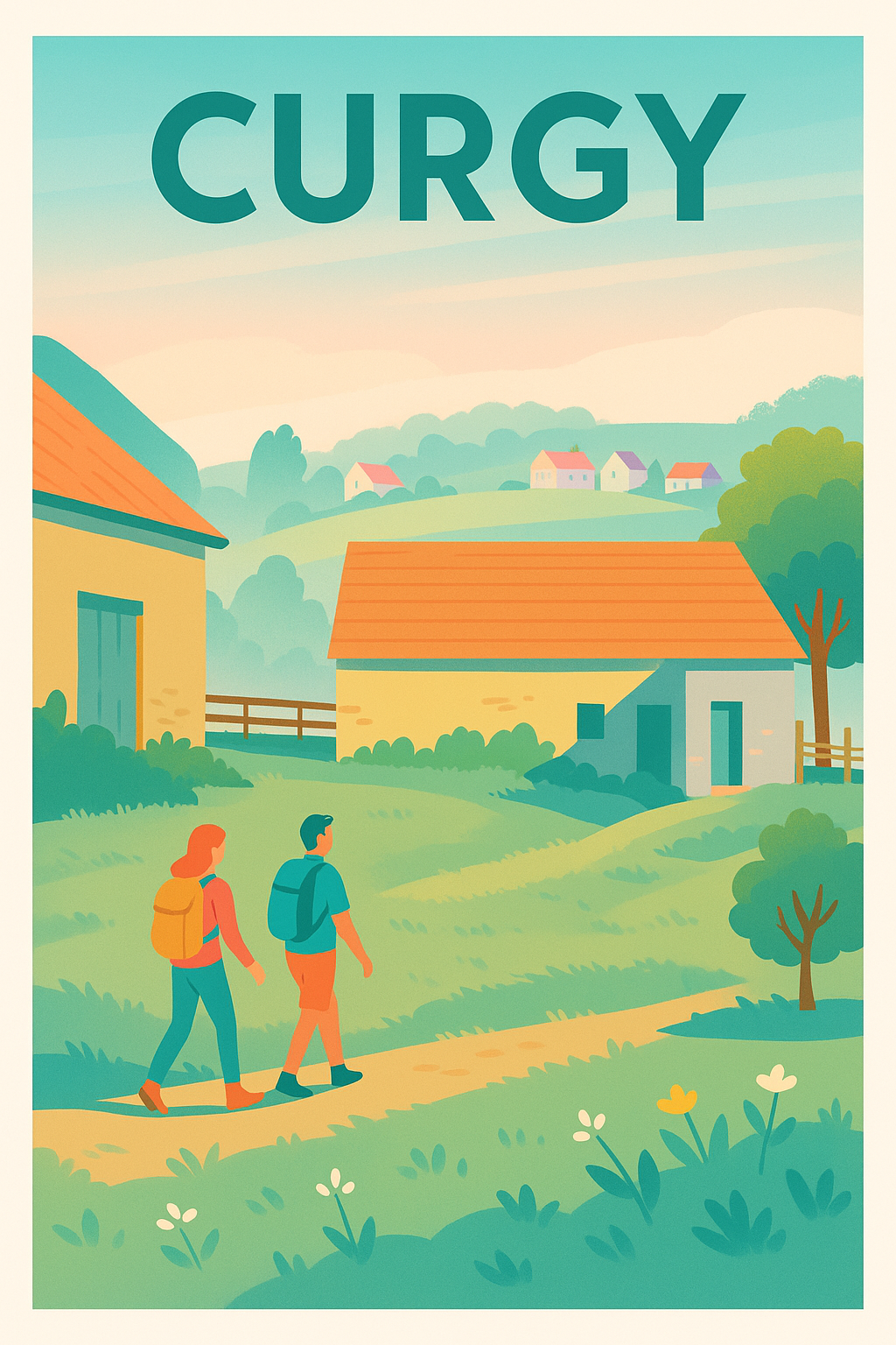 Affiche de Curgy - L'escapade bucolique au cœur de la campagne