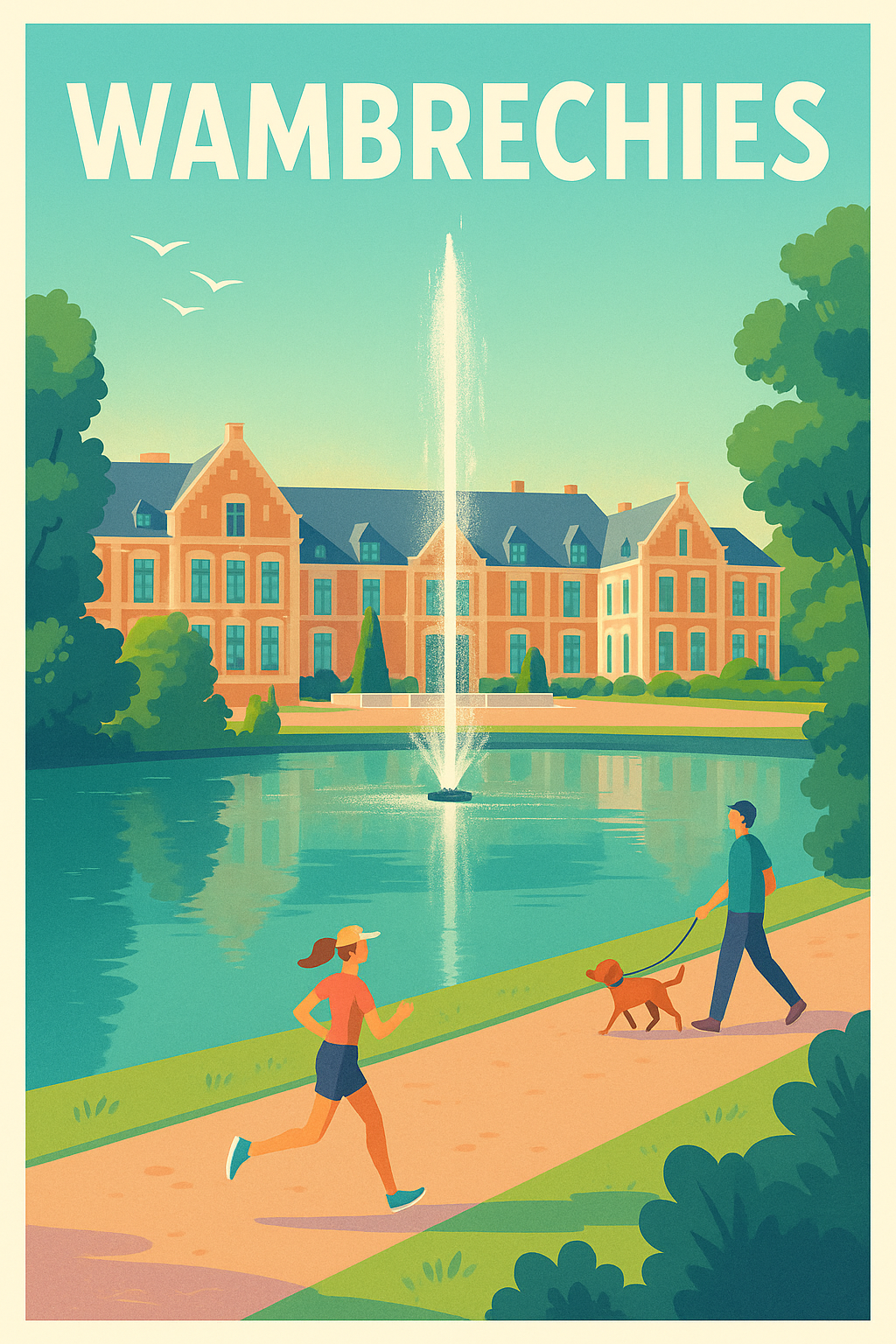 Affiche de Wambrechies - Tranquillité au parc et au château