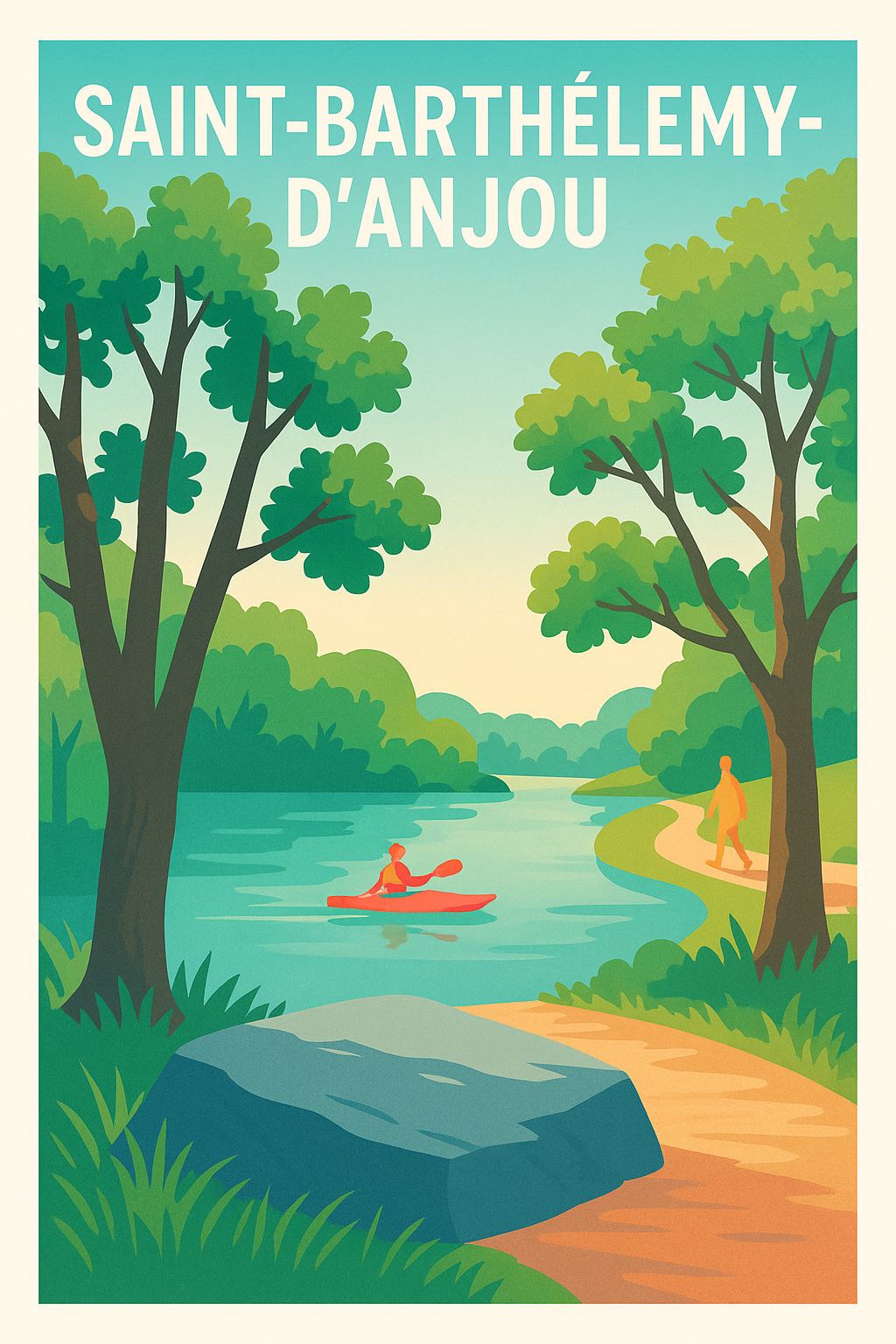 Affiche de Saint-Barthélemy-d'Anjou - Évasion Nature au Fil de l'Eau