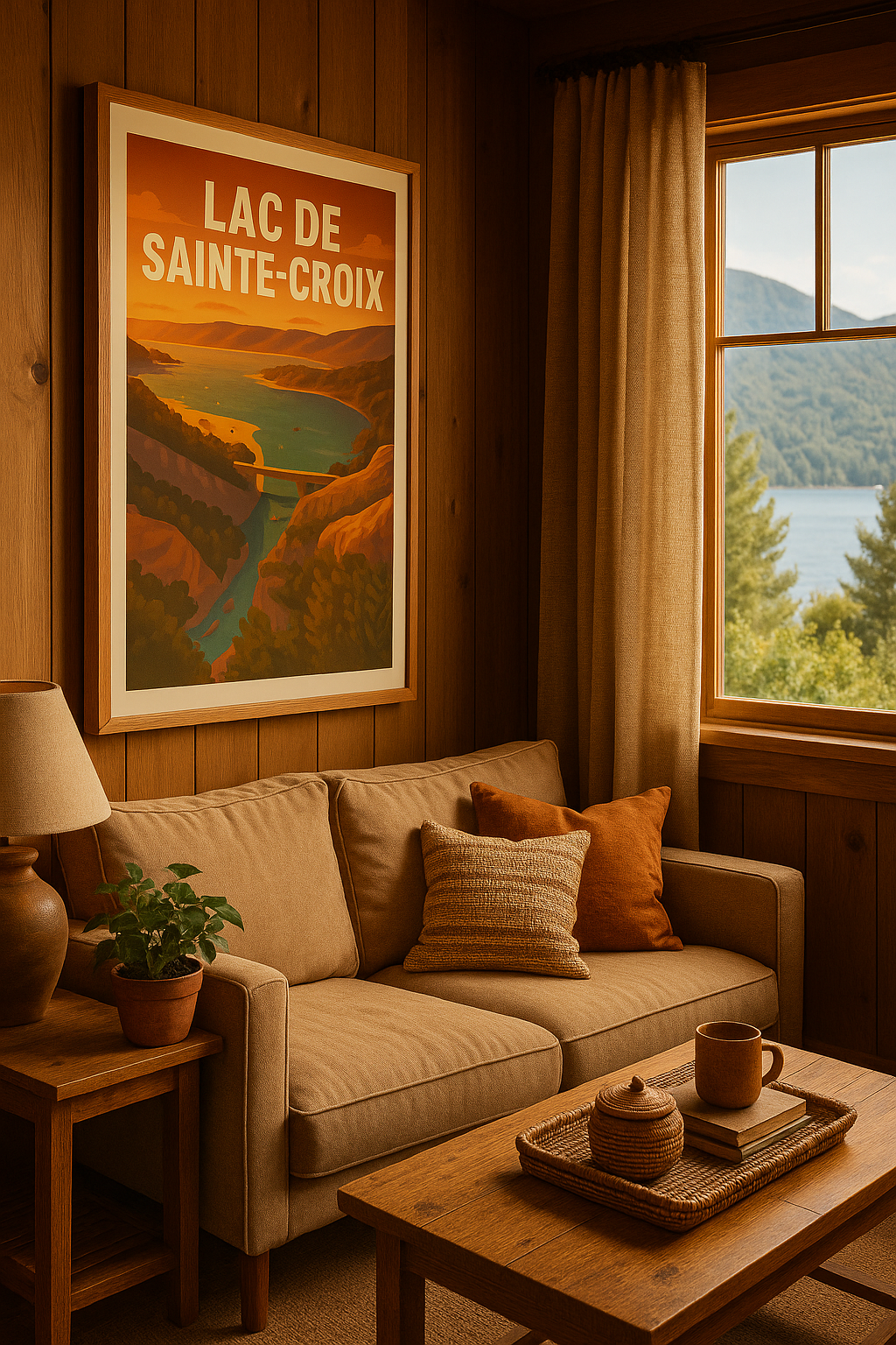 Affiche Lac de Sainte-Croix — Évasion au cœur des Gorges du Verdon · poster d'art de Lac de Sainte-Croix