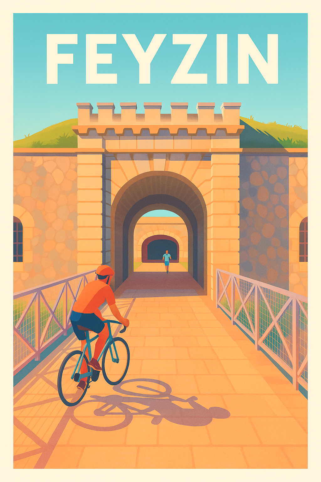 Affiche de Feyzin - Flânerie à vélo autour de la citadelle