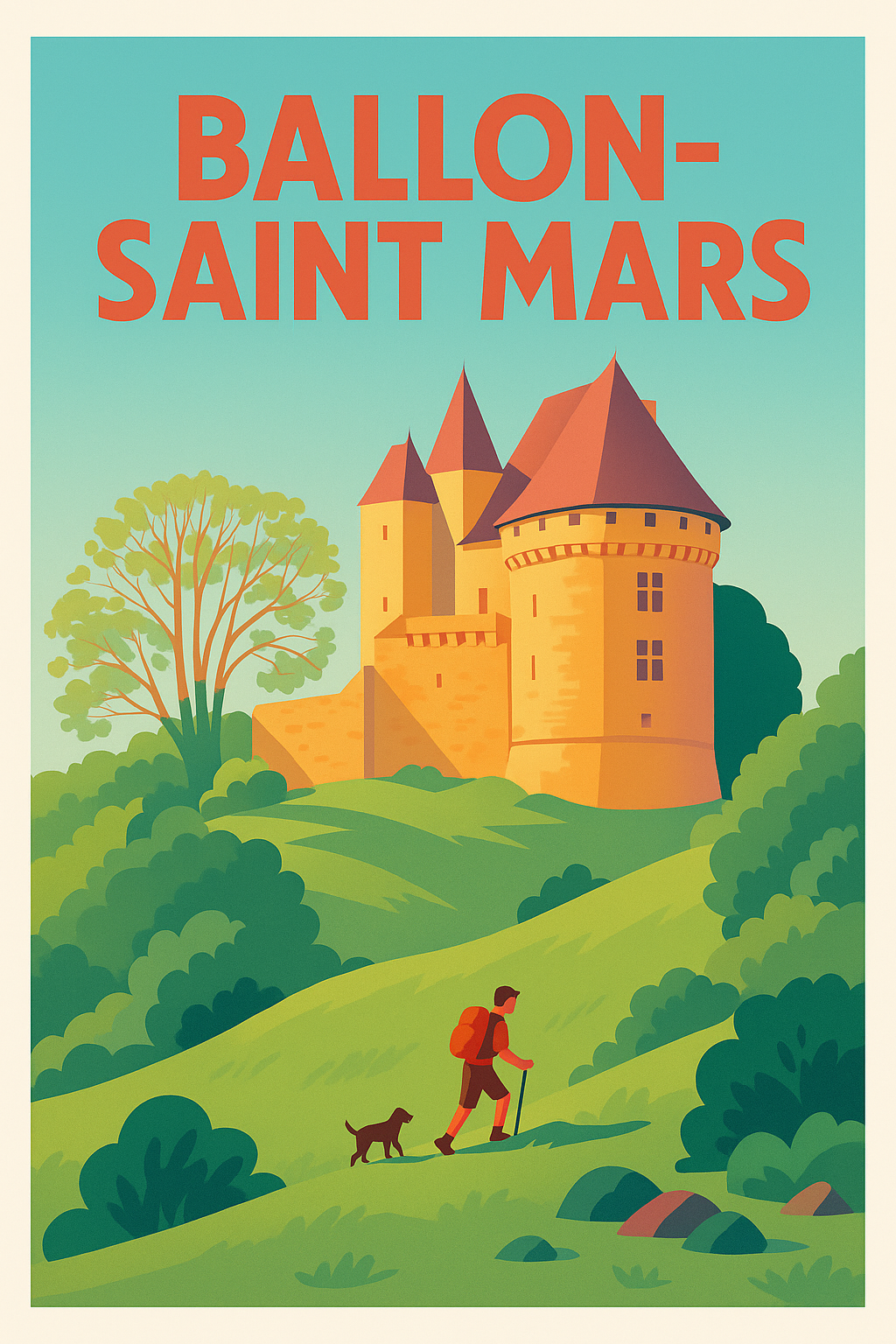 Affiche de Ballon-Saint Mars - Escapade champêtre et patrimoine