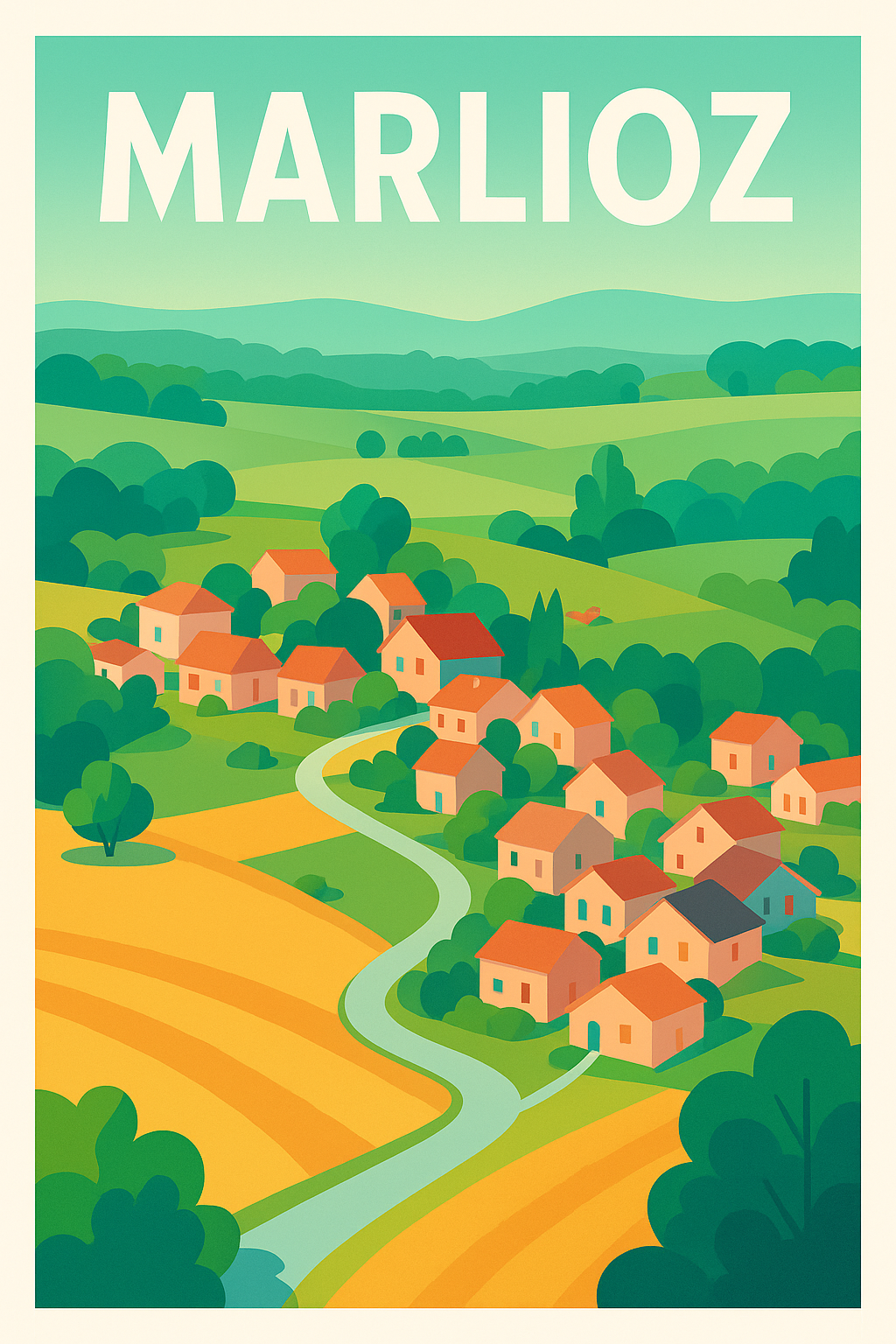 Affiche de Marlioz - Charme bucolique au cœur de la nature