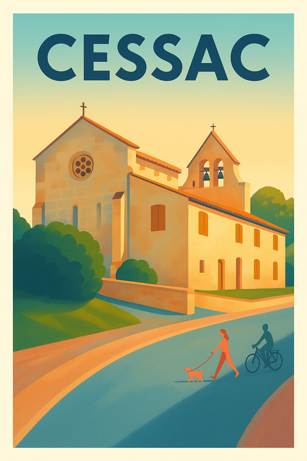 Affiche de Cessac - Charme paisible et authentique