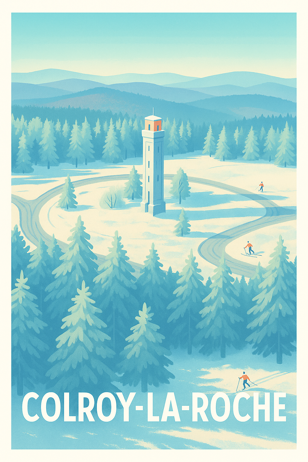 Affiche Colroy-la-Roche — Escapade hivernale en pleine nature · poster d'art de Colroy-la-Roche