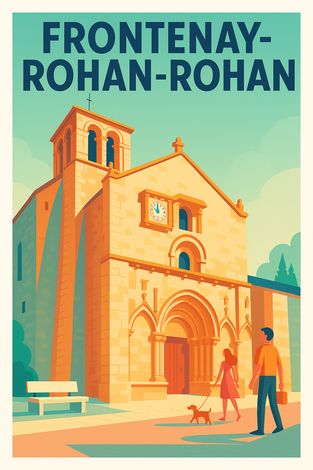 Affiche de Frontenay-Rohan-Rohan - Ambiance paisible au cœur du patrimoine
