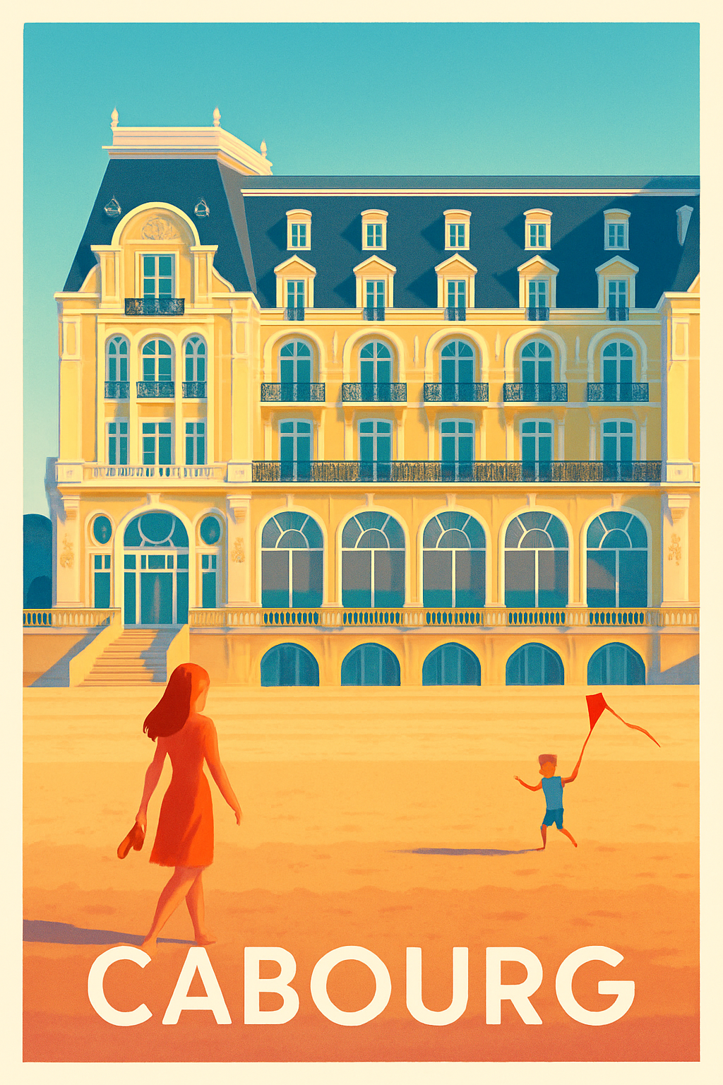 Affiche de Cabourg - L'élégance balnéaire normande