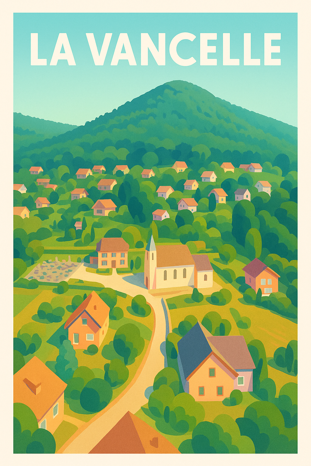 Affiche La Vancelle — Charme bucolique au cœur de la nature · poster d'art de La Vancelle