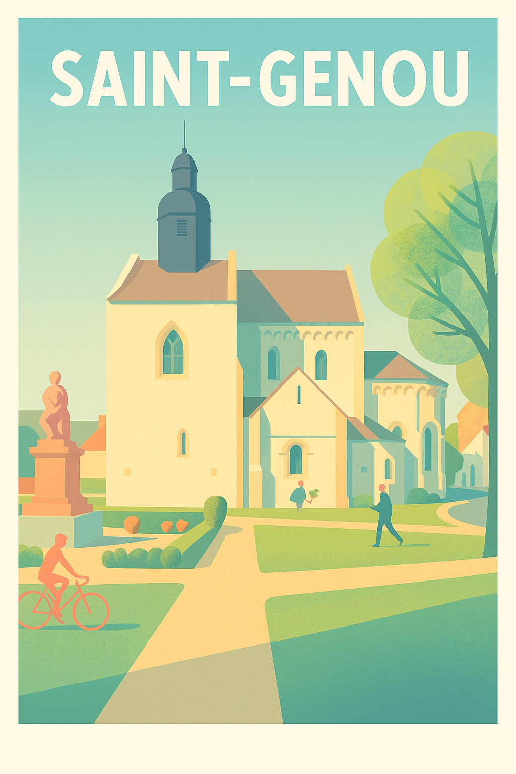 Affiche de Saint-Genou - Harmonie et Sérénité au Cœur du Village