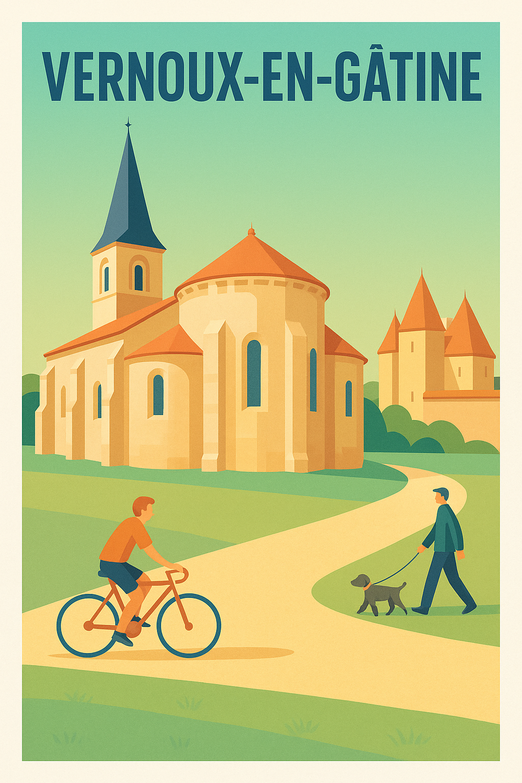 Affiche de Vernoux-en-Gâtine - Escapade paisible au cœur du patrimoine