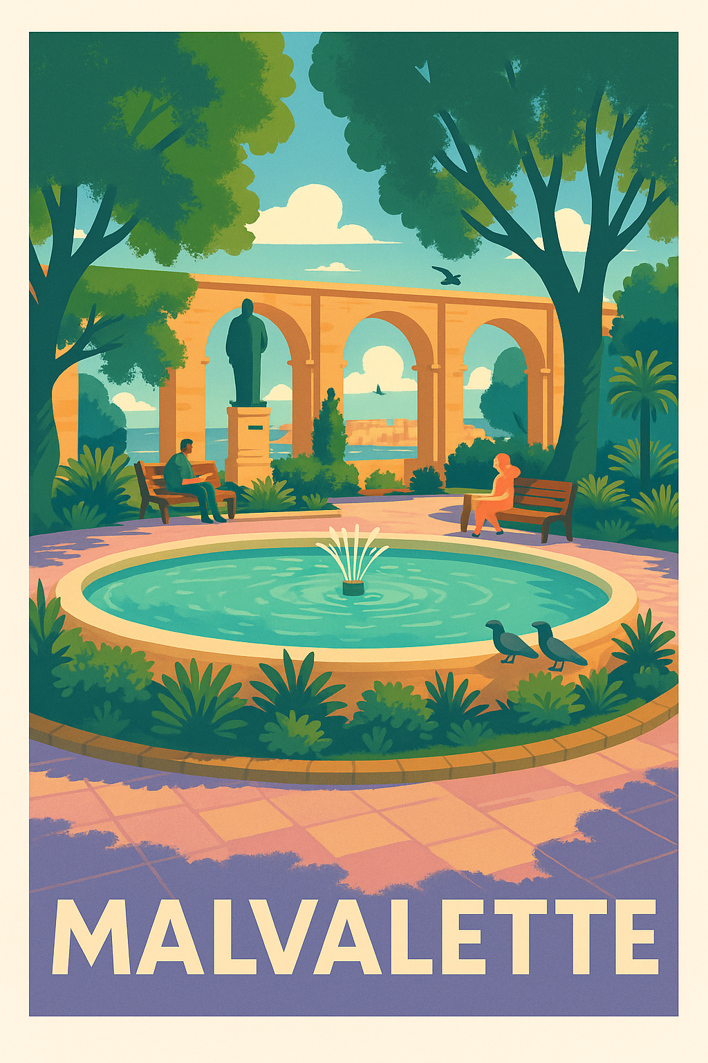 Affiche de Malvalette - Havre de paix en nature