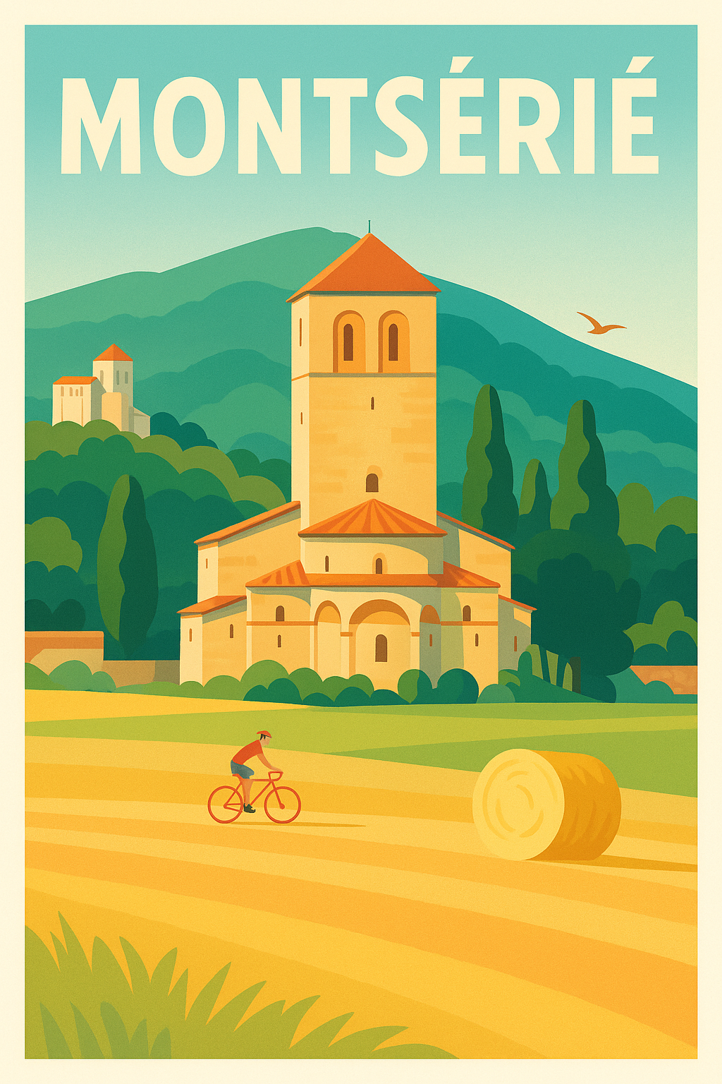 Affiche de Montsérié - Voyage bucolique au cœur des paysages authentiques