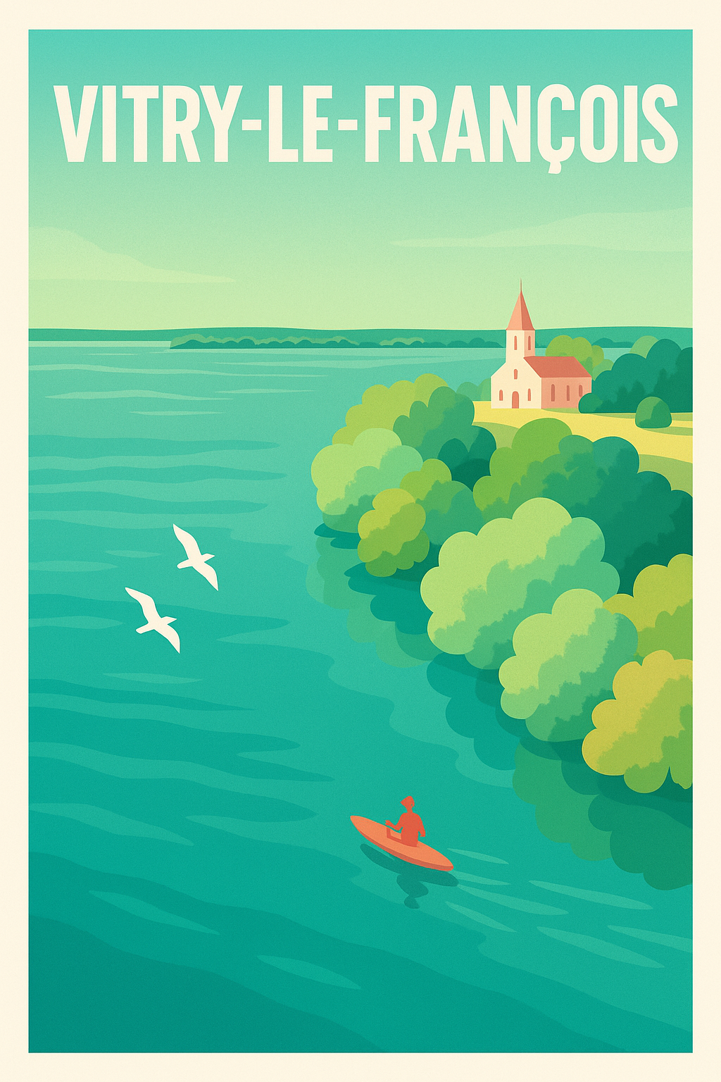 Affiche de Vitry-le-François - Évasion paisible au fil de l'eau