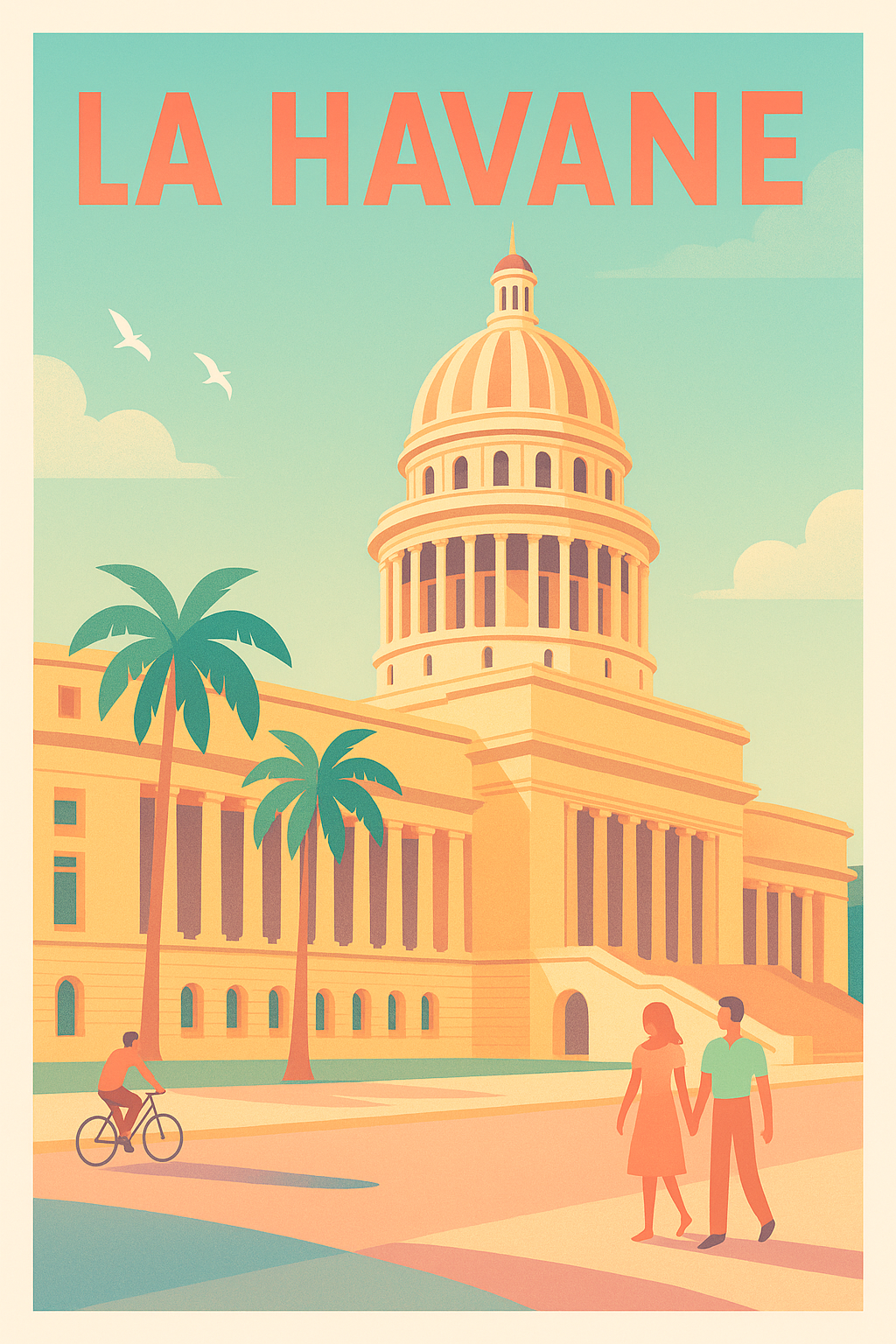 Affiche de La Havane - Ambiance tropicale et charme historique