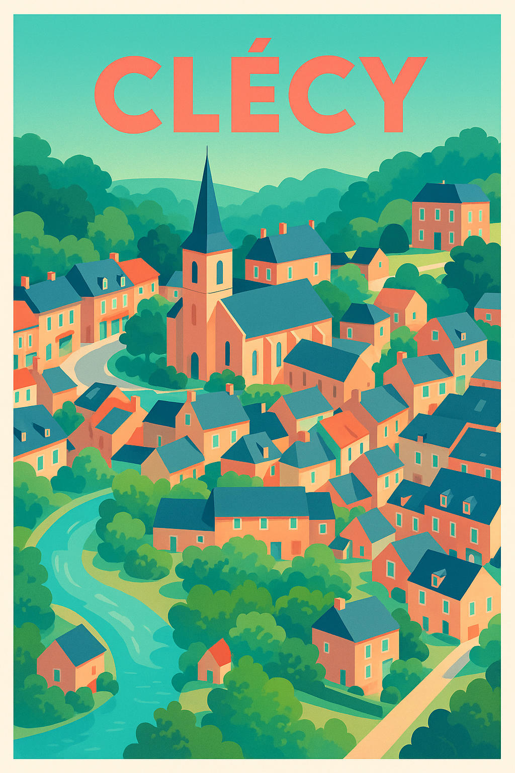 Affiche de Clécy - Charme bucolique au cœur de la Suisse Normande