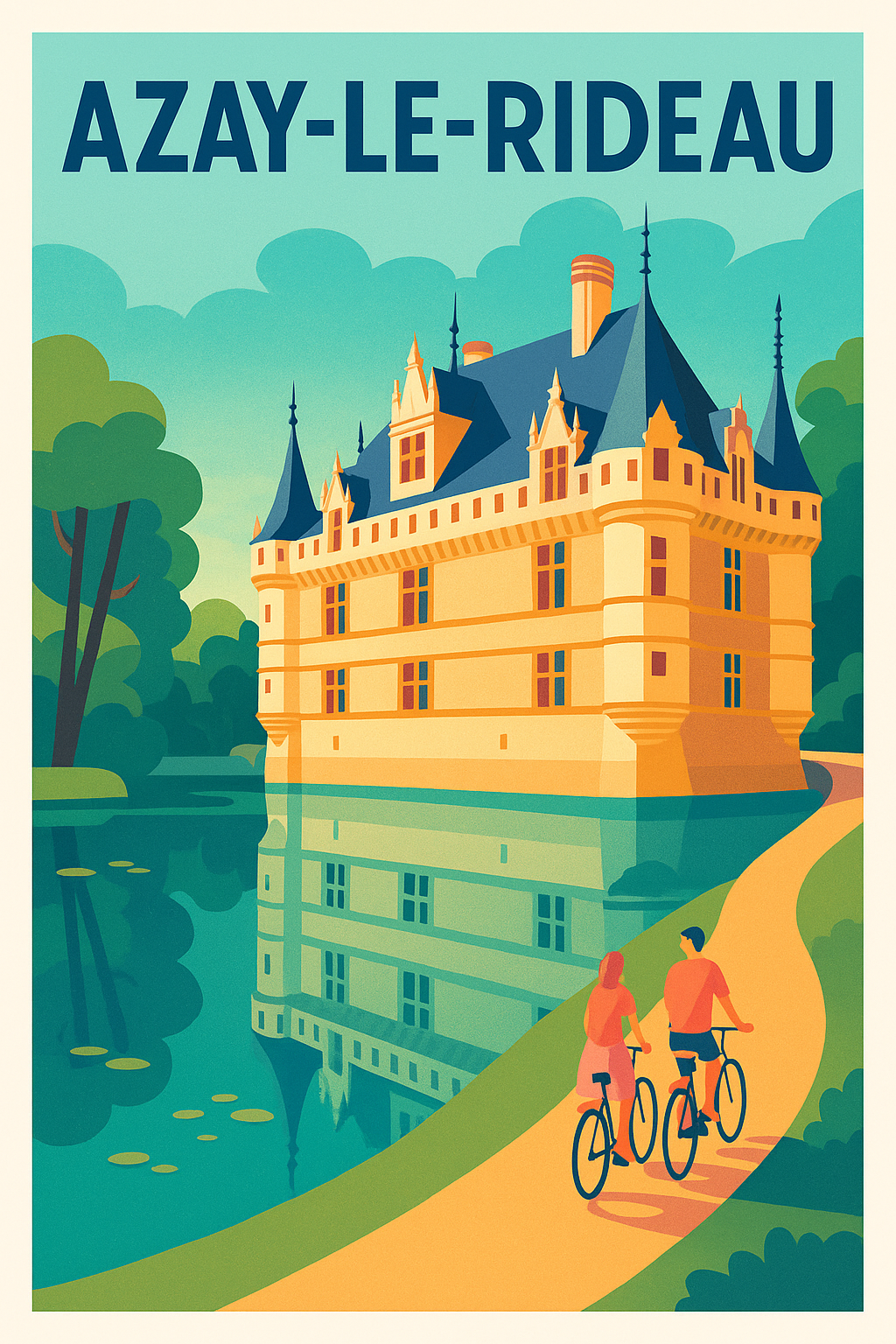 Affiche de Azay-le-Rideau - Charme et Sérénité au Château