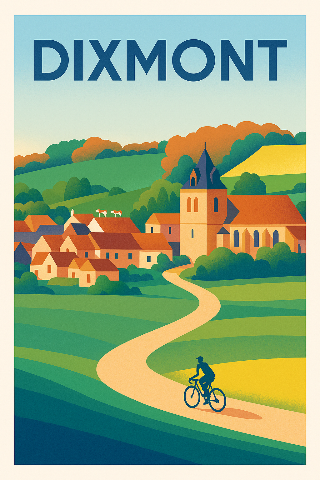 Affiche de Dixmont - Escapade champêtre à vélo