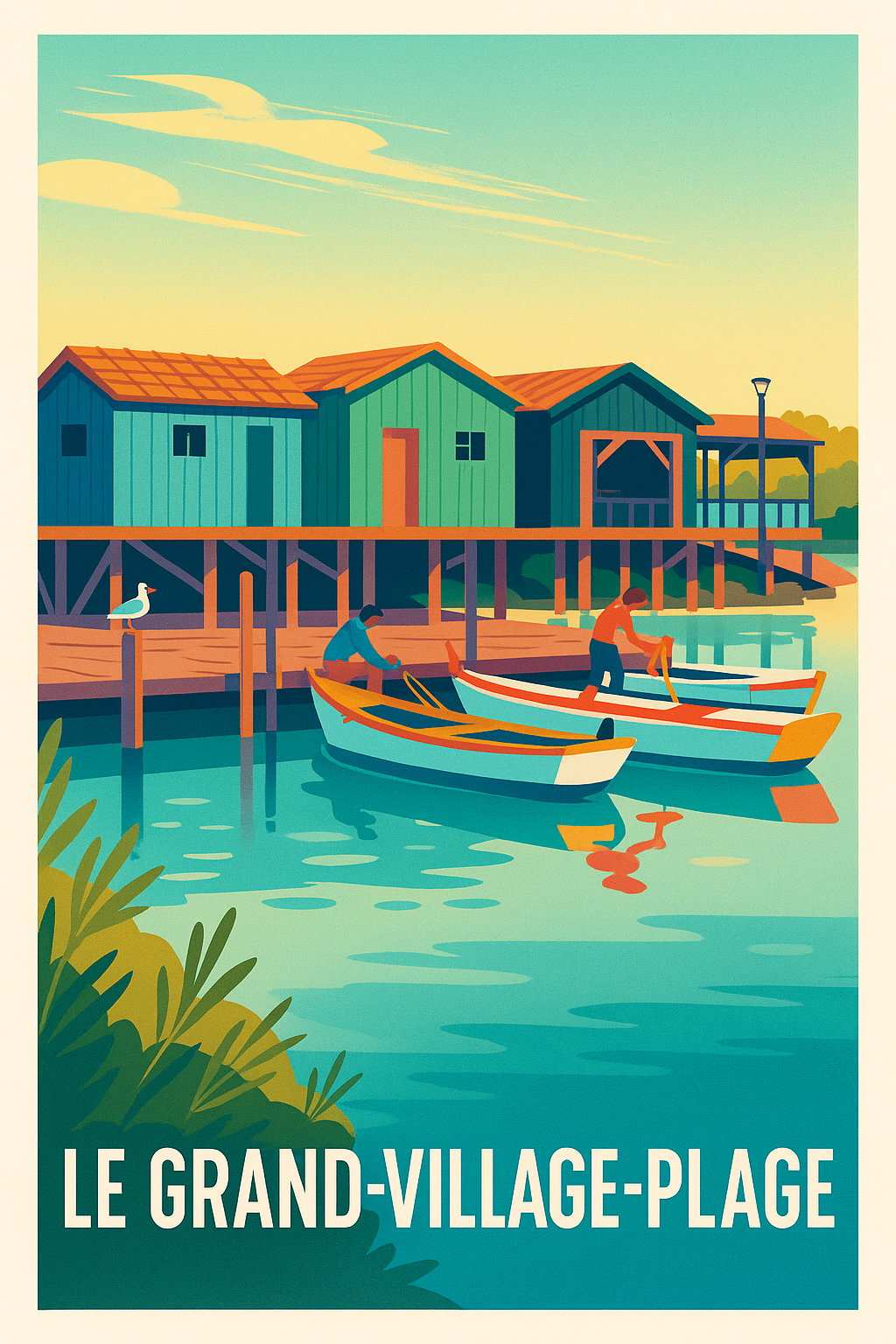 Affiche de Le Grand-Village-Plage - Charme et Sérénité au Bord de l'Eau
