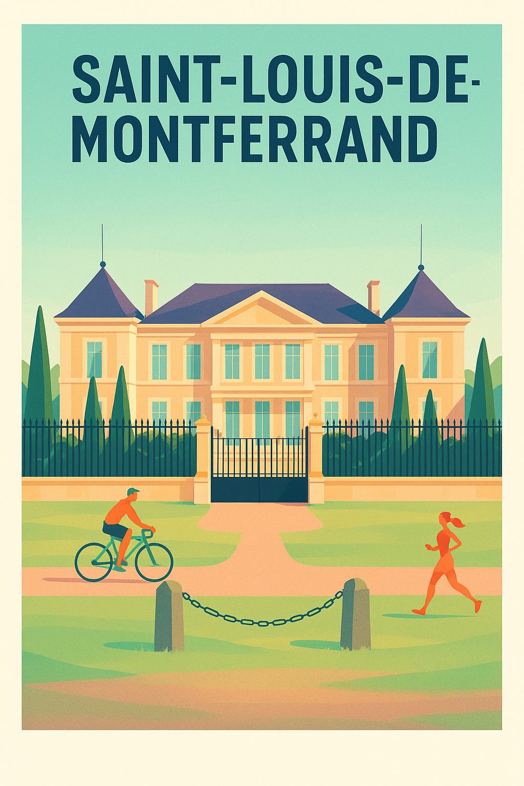 Affiche de Saint-Louis-de-Montferrand - Élégance et sérénité au cœur du patrimoine