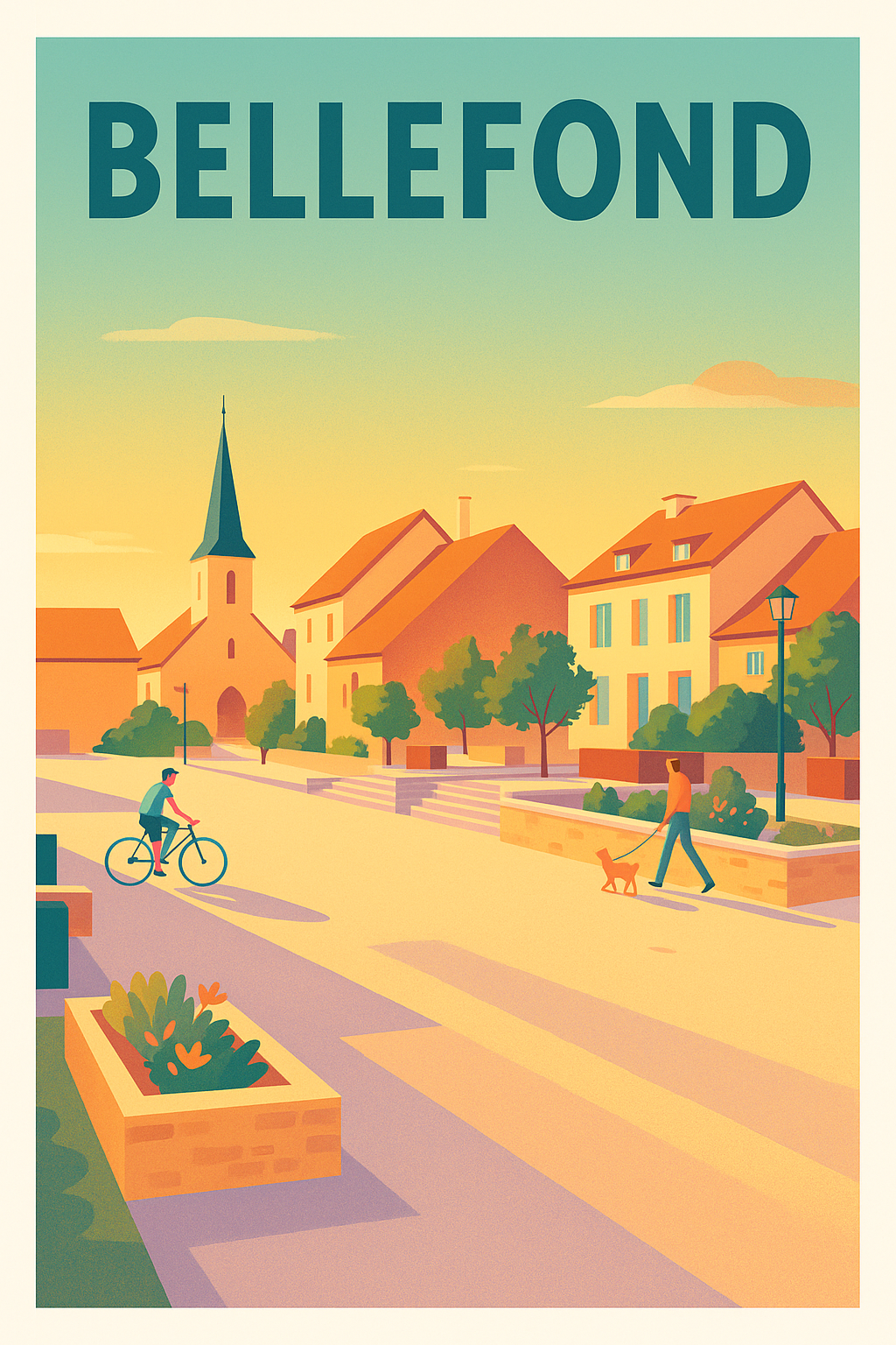 Affiche de Bellefond - L'élégance d'un village paisible