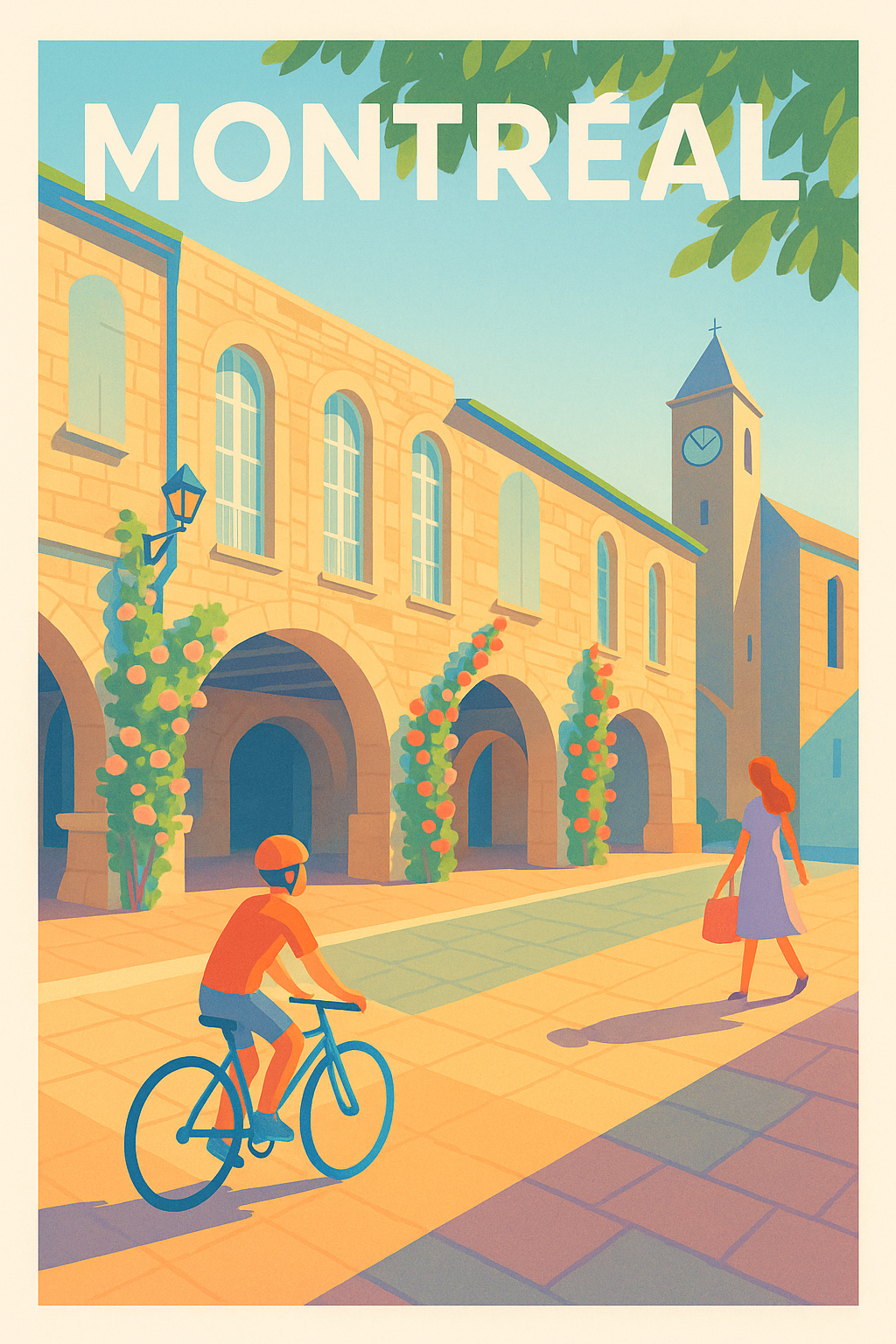 Affiche de Montréal - Lumières d'une promenade urbaine