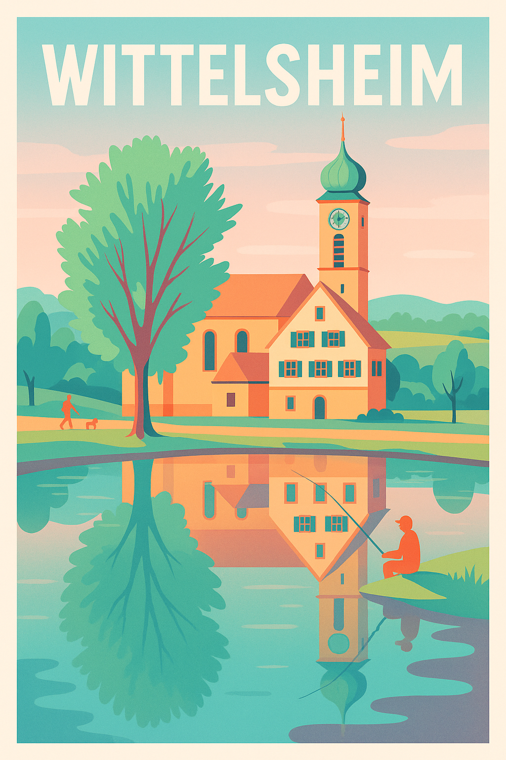 Affiche de Wittelsheim - Sérénité au bord de l'eau