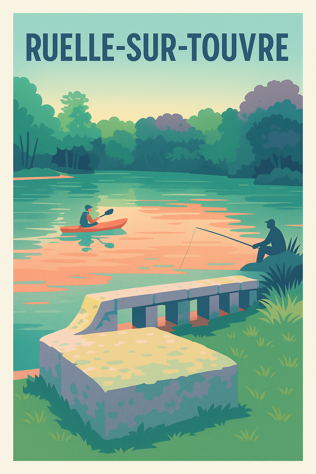 Affiche de Ruelle-sur-Touvre - Sérénité au fil de l'eau