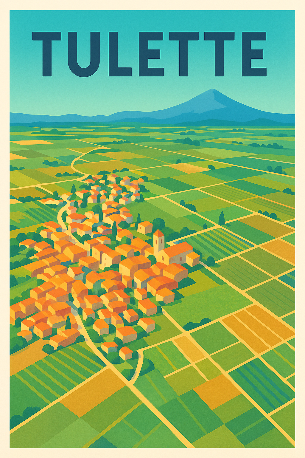 Affiche de Tulette - Un village provençal au cœur des vignobles
